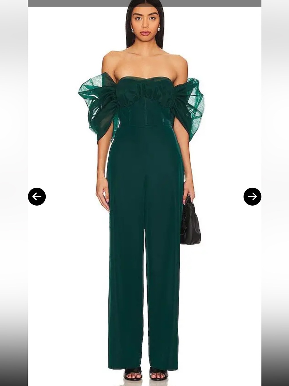 Lamarque Vladana Bustier Jumpsuit in Dark Jade